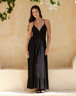 Load image into Gallery viewer, Poly Maxi Dress Black - 1
