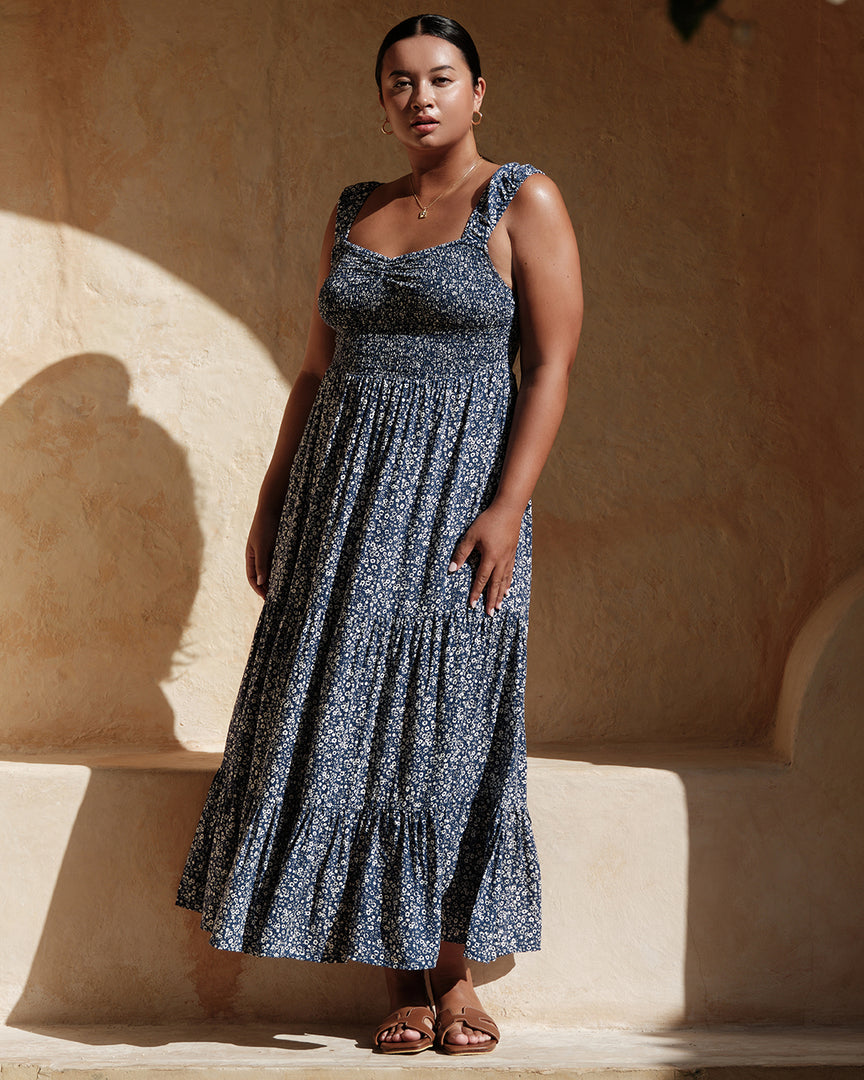 Maui Ruched Midi Dress