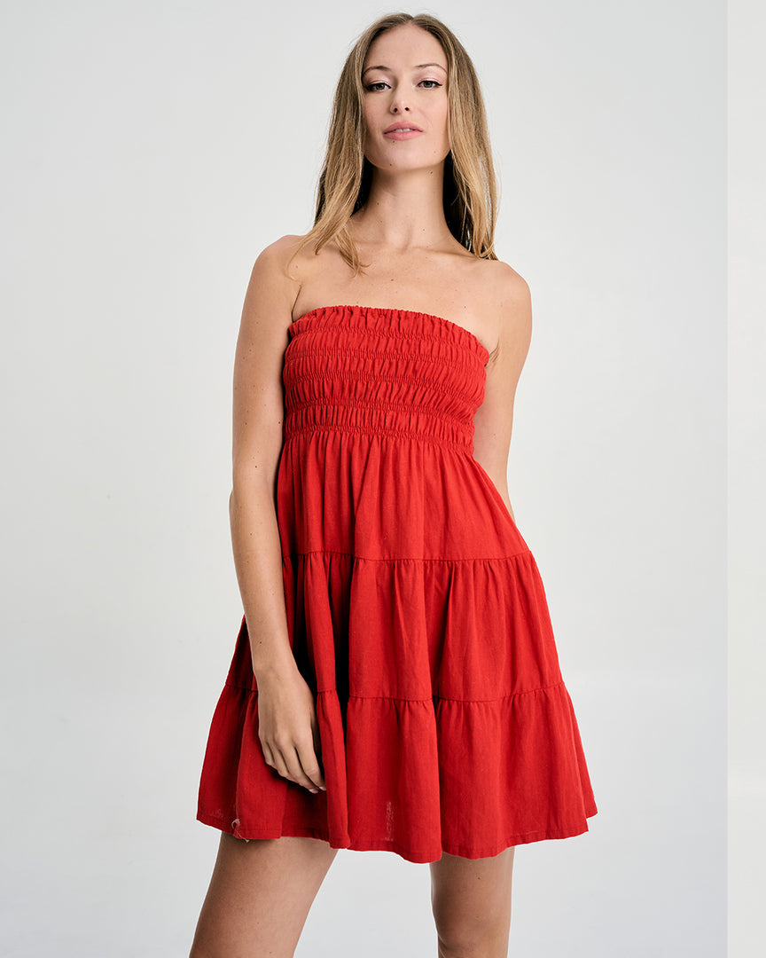 Atlas Ruched Mini Dress