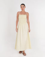 Load image into Gallery viewer, Tropez Ruched Midi Dress
