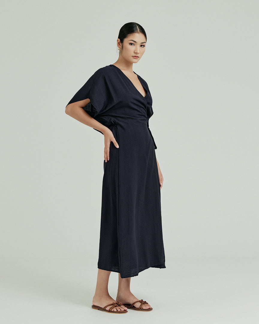 London Wrap Midi Dress