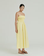 Load image into Gallery viewer, Oliver Strapless Midi Dress
