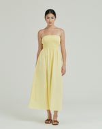 Load image into Gallery viewer, Oliver Strapless Midi Dress
