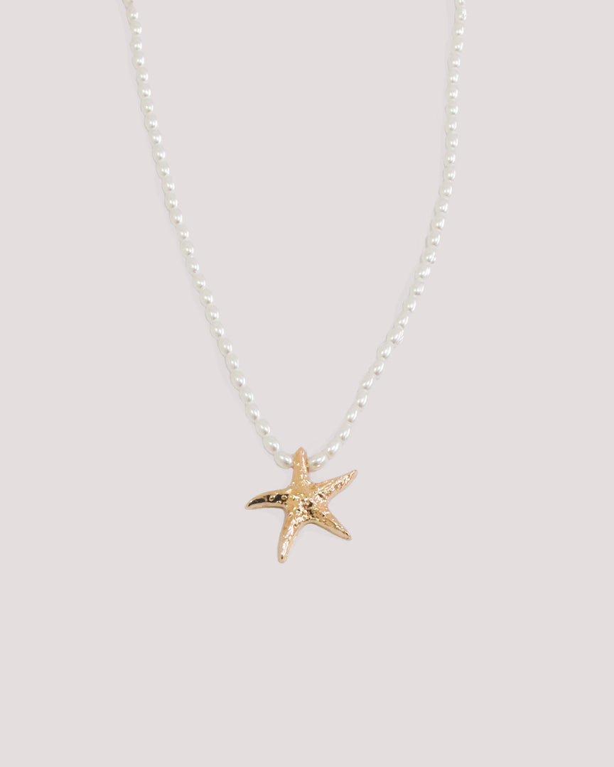 Starfish Pearl Necklace