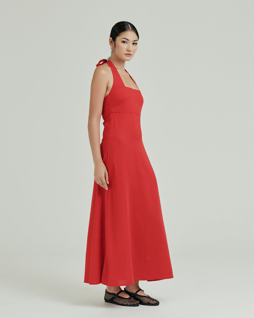 Venus Halter Midi Dress